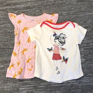 GAP girls’ bundle of two tshirts size 4T